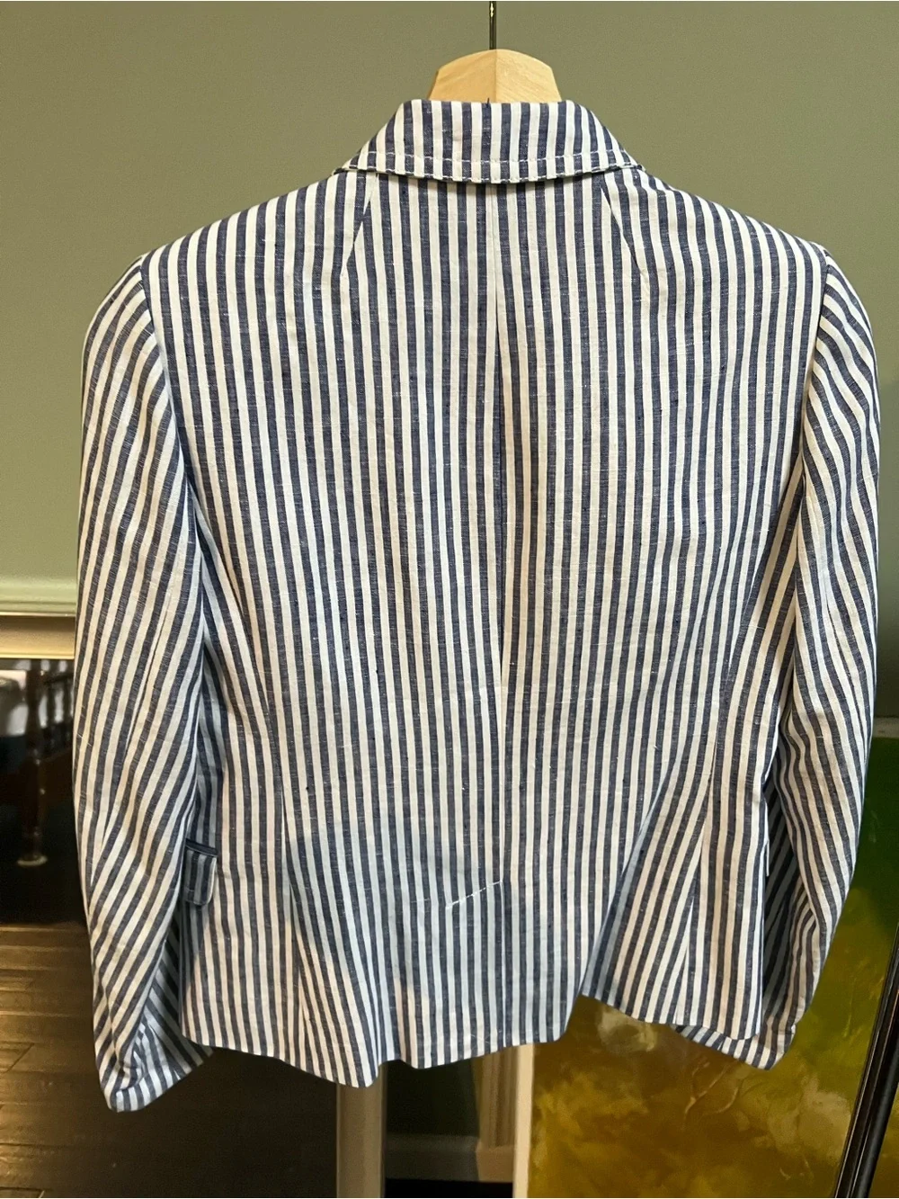 J. Crew Striped Navy and White